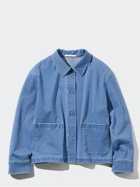 UNIQLO Women’s Light Denim Jersey Relaxed Jacket